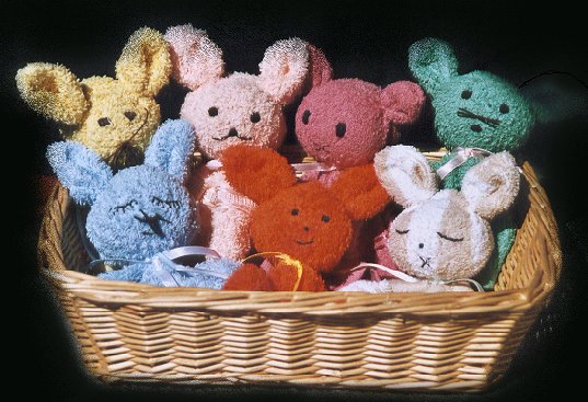 These little dolls are being made for our daughter Xanthe, to give away on her first birthday